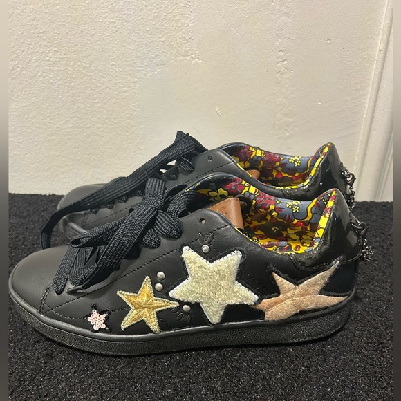 Coach Leather & chenille sneakers! - Picture 5 of 6